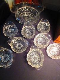 American pressed glass bowls
