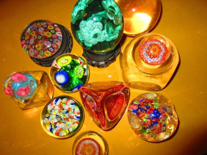 Vintage and antique paperweights