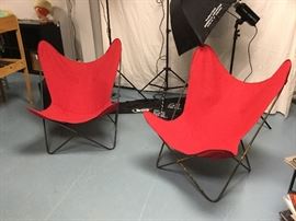 Knoll Hardoy butterfly chairs also available with new slings