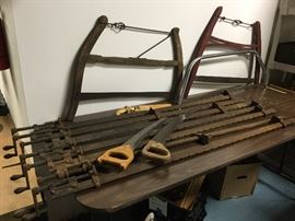 Antique buck saws