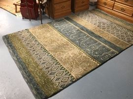 Capel 100% wool rug (5 x 8) in colors of the Lake