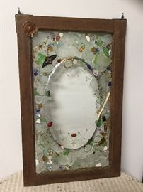 Visions of the Lake through this beach glass window. Created by a local artist.