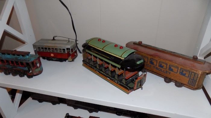 trolley cars