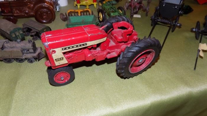 vintage cast iron tractor