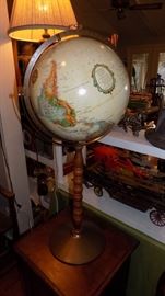 vintage stand globe