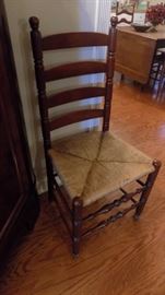 old ladderback chair