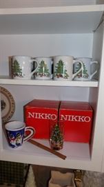 holiday glassware and mugs