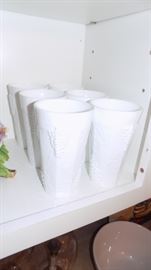 Milk glass tumblers