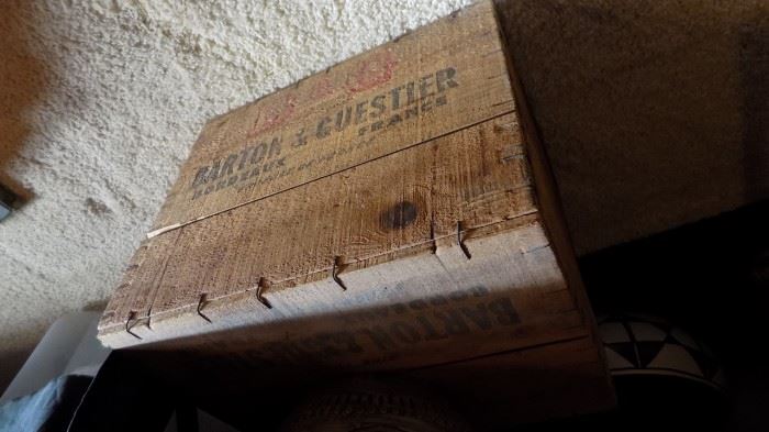 old wine crate