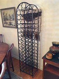 ARTHUR UMANOFF WROUGHT IRON WINE RACK