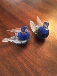 SWEDEN GRANNA GLASS BIRDS