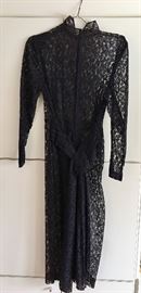 BLACK VINTAGE LACE DRESS