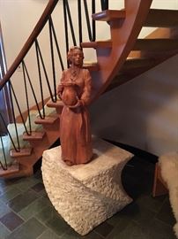 MIKELIS GEISTAUTS LATVIA WOODEN SCULPTURE