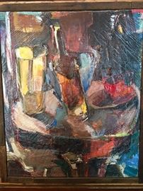 OIL PAINTING MID CENTURY MODERN