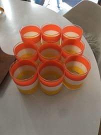 VINTAGE GLASSES SIGNED "MORGAN."