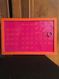 VINTAGE CALENDAR "MADE IN JAPAN"