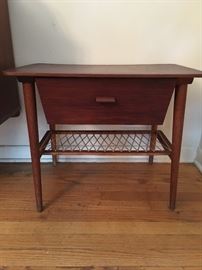 WALNUT DANISH MODERN SIDE TABLE