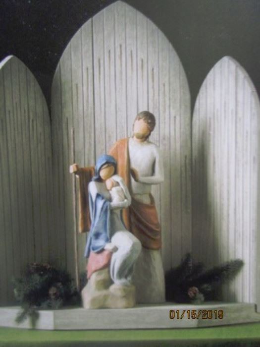 Willow Tree, The Christmas Story.  Joseph, Mary, Jesus.  Creche sold separately.