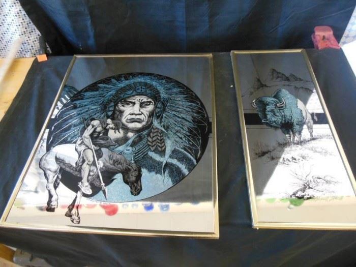 20 X16 Mirrored Indian Picture, 20...