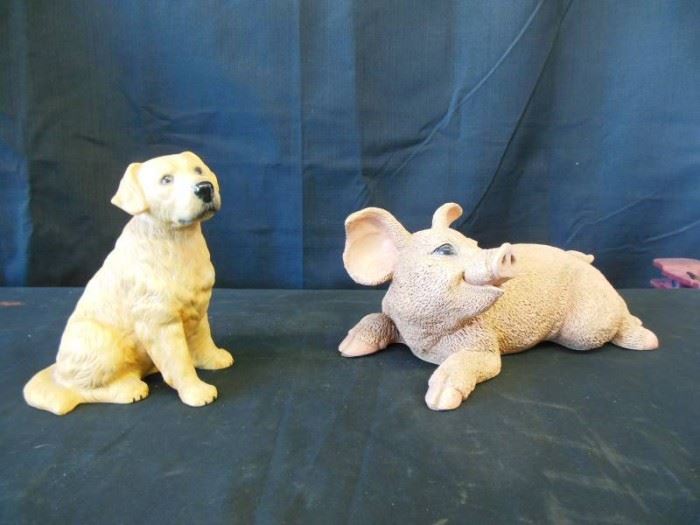 Dog Pig Figurine...