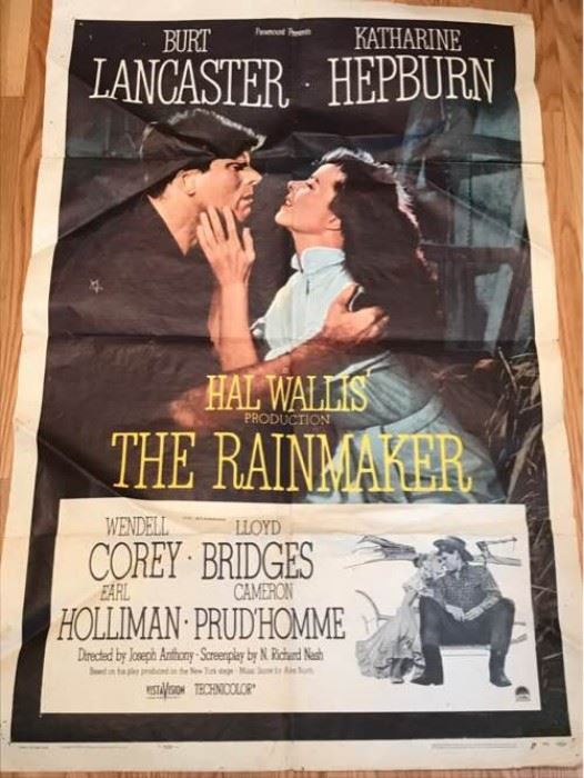1956 The Rainmaker Poster