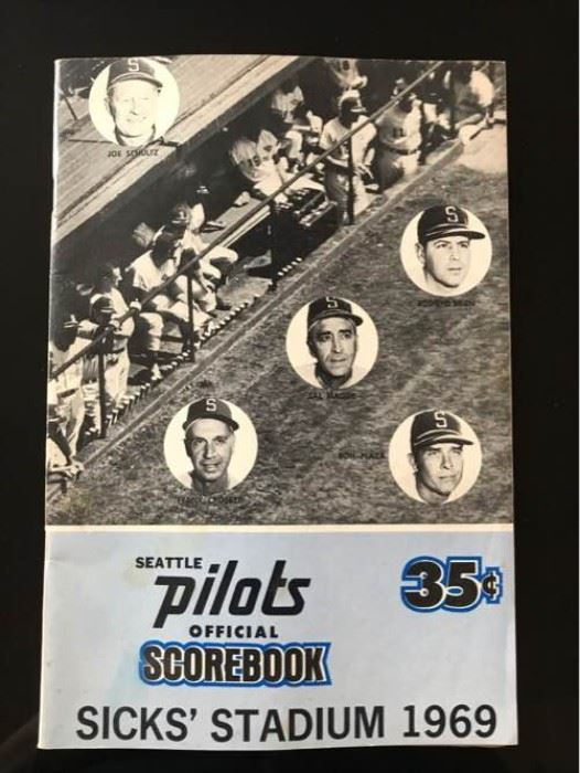 1969 Seattle Pilots Baseball Scorebook