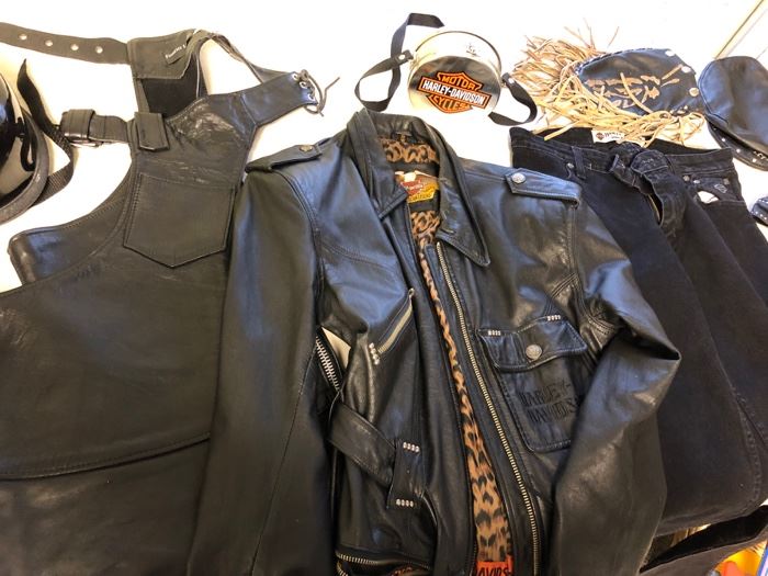 Women's Leather Harley Davidson Jacket (M) and Denim (8 long)