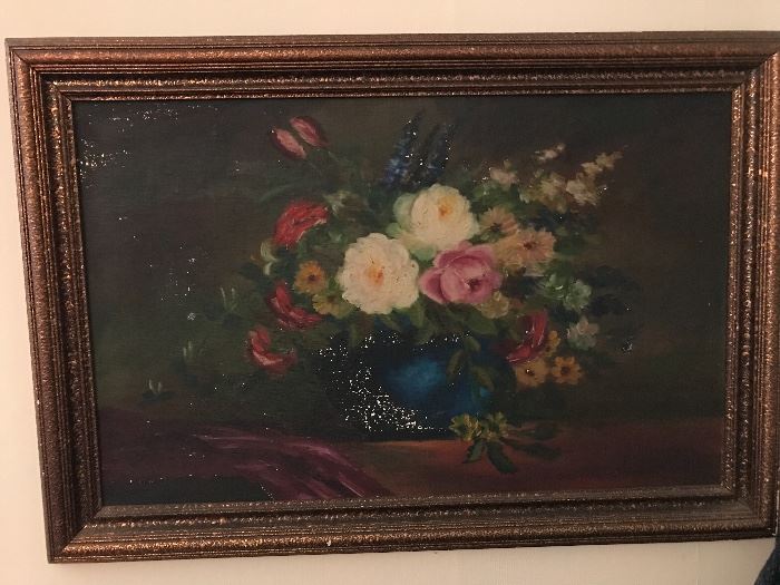 Wonderful old Oil painting.  Have not found signature.