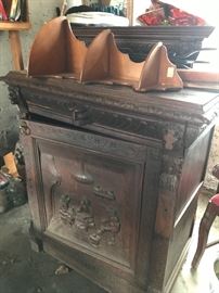Look at this wonderful carved chest...we have 2!