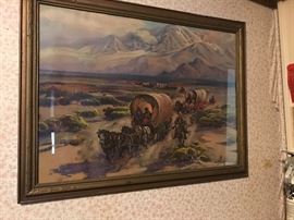 Fred Rayson Sayer Print "Coming through the CA Valley"