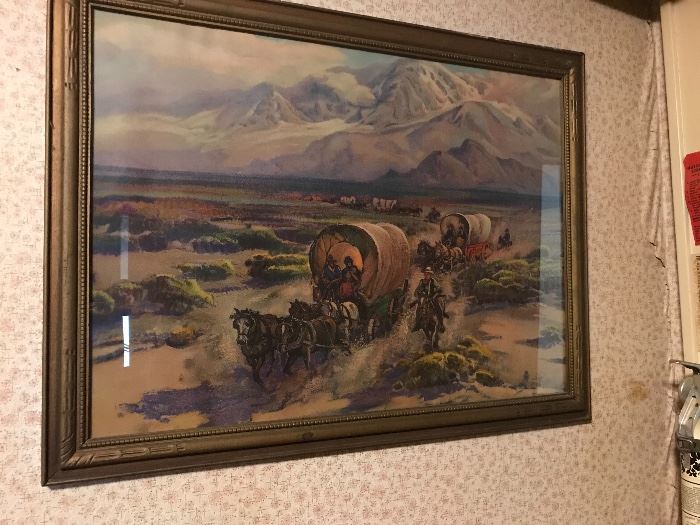 Fred Rayson Sayer Print  "Coming through the CA Valley"