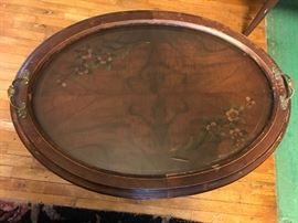 Wonderful glass tray top table