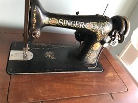 Wonderful Singer Sewing Machine in cabinet - swing out door