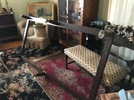 Vintage Wod twin frame w casters