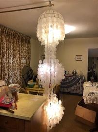 3 tier Capiz Shell Lamp $250