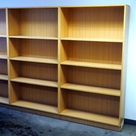 6 Ft Adjustable Book Shelves With 3 Shelves, 72" x 39" x 12.25", Qty 2
