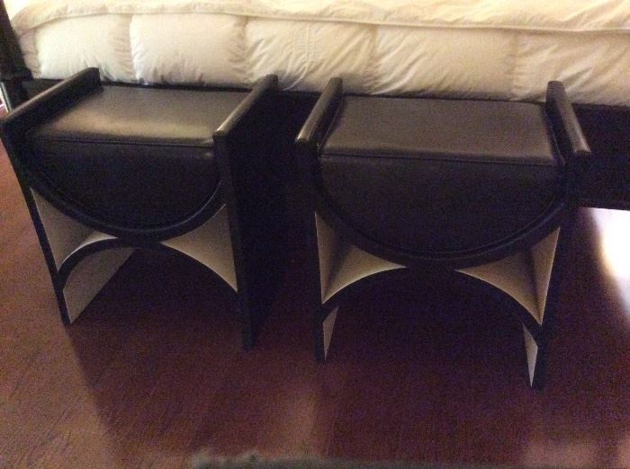 matching benches from Neiman Marcus