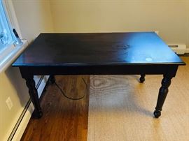 Solid Wood Desk with pull out organizational drawer 59L 30.5 H 33D
