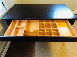 Solid Wood Desk with pull out organizational drawer 59L 30.5 H 33D

