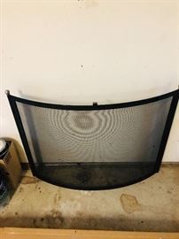 Fireplace screen with matching Tool set
