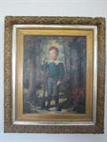 Portrait of Wm. L. Dunovant, Jr., grandson of Brigadier General RGM Dunovant, South Carolina, Civil War commander. Painted by Glascock Reynolds.