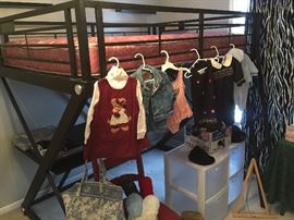 Iron bed with Desk one pc