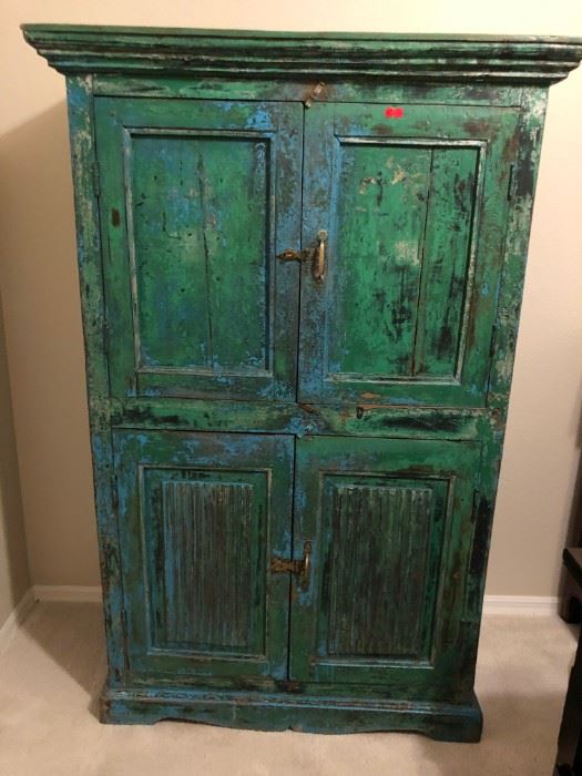Unique hand painted armoire