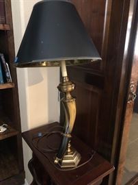 Vintage Horn Lamp
