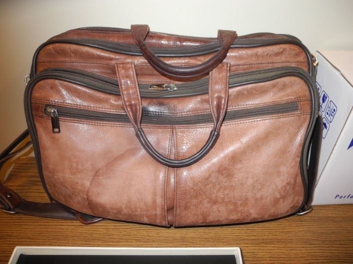 Nice leather carryall bag