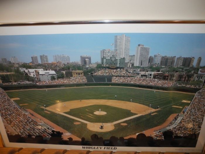 Framed picture of Wrigley Field