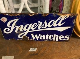 Double sided flanged Porcelain Ingersoll watches