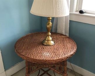 wicker table