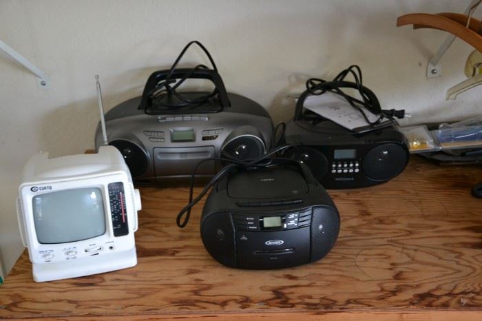 portable radios (cd players, tape players)