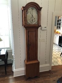 Antique pine clock